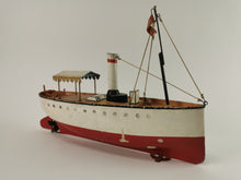 Laden Sie das Bild in den Galerie-Viewer, Märklin Ausflugsdampfer Schiff No. 5054 Uhrwerkantrieb 34 cm - absolut Original! | 20.999€