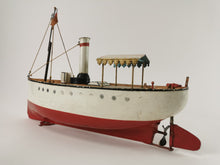 Laden Sie das Bild in den Galerie-Viewer, Märklin Ausflugsdampfer Schiff No. 5054 Uhrwerkantrieb 34 cm - absolut Original! | 20.999€