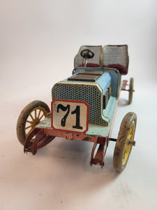 Bing blue racing car 39 cm No. 71 from 1905 - very rare!