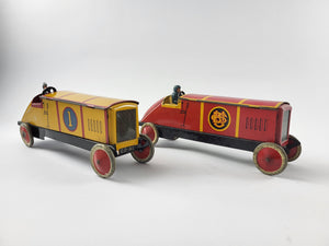 Gray. Dunn´s Biscuits Racing Cars "always first" & "UCBS" around 1910 | 22.999 €