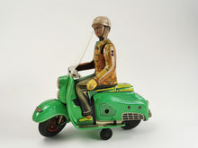 Load image into Gallery viewer, Tippco Bella Motorcycle 50s with waving arm and box | 2.799€
