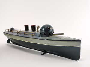 Bing autom. firing gunboat clockwork drive with original box 38 cm | 2.199€