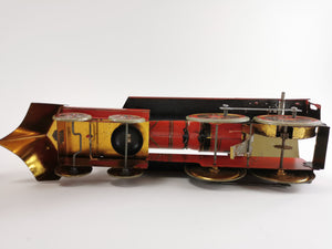 Schoenner american floor locomotive lithographed clockwork | 1.999€