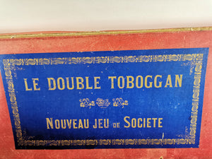 Le double Toboggan Nouveau Jeu de Societe wood and tin around 1905 | 2.199€